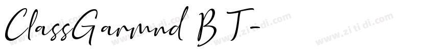 ClassGarmnd BT字体转换